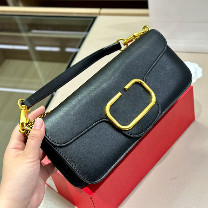 

Luxury Brand Leather Tote Chain Design Bag Single Shoulder Bag 2 sizes Fashion designer bag women's crossbody bag classic purse star same style shopping bag, Green