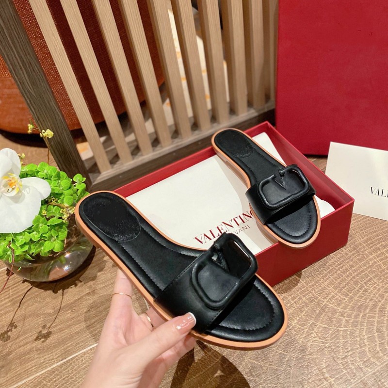 

Sandals Women's Summer V Slippers Brown Classic Studs Ladies Slippers Fashion Sandals Size 35-42 with Dust Bag, Grey