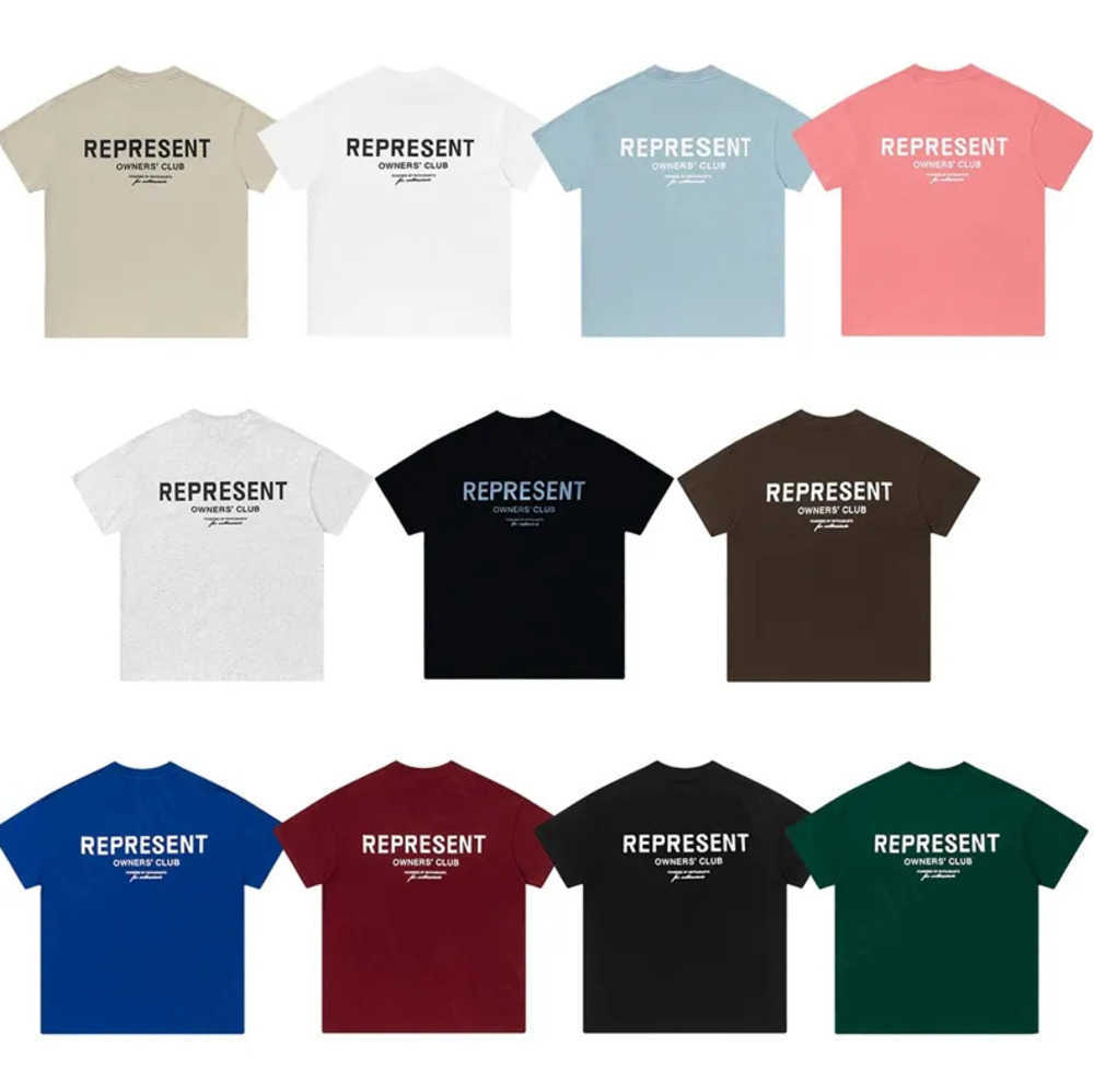 

Mens Represent T-shirts Black White T shirt owners club for Men Women Designers T-shirt Fashion Casual Short Sleeve tshirt tshirts shirts summer tee New high end 660ess