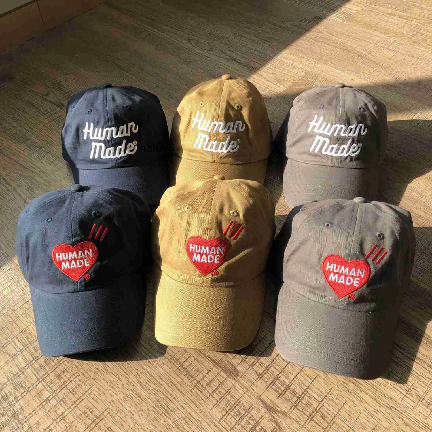 

23s human made trend embroidery couple letters versatile baseball cap