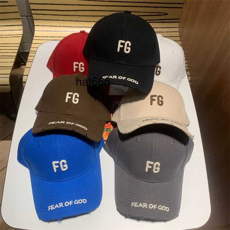 

2023 New Fashion fog Baseball Hat Men's and Women's High Street Broken Hole Deep Top Duck Tongue