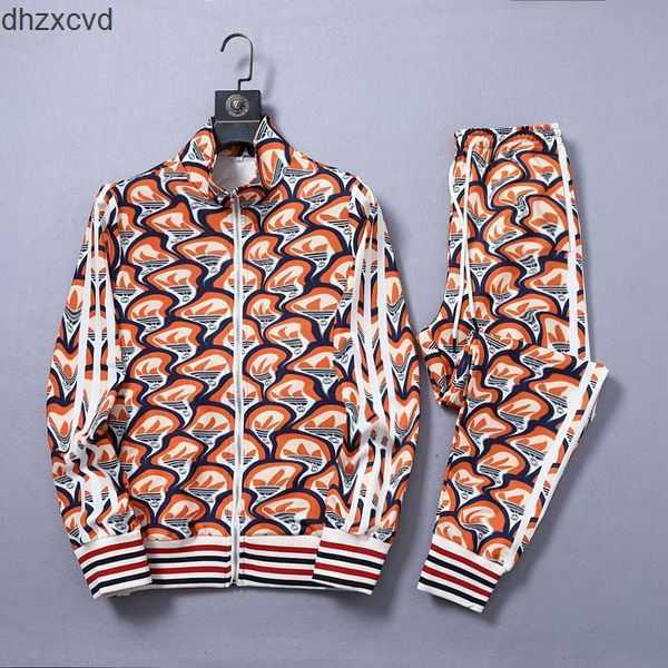 

Men Women tracksuits two pieces set jacket pants with letters and strips printed L1R2, 10