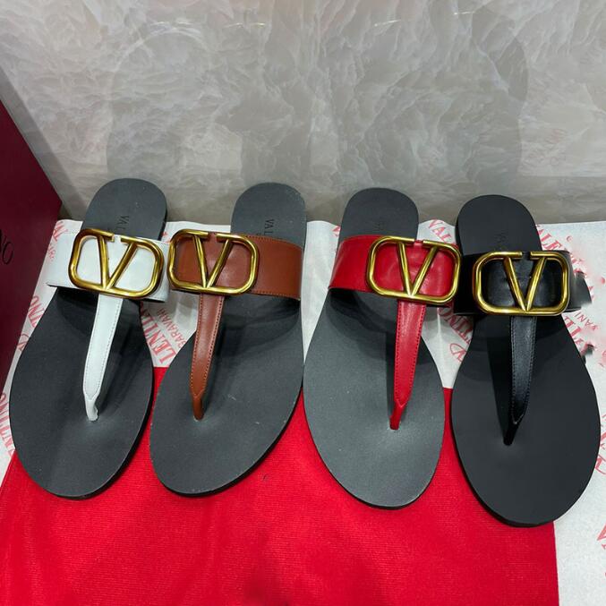 Designer Slippers For Women Sandals Lady Fashion Slides Woman Genuine Leather Platform Flats Bottoms Rubber Leather Foam Sandals Summer Beach Sho-image-867608378
