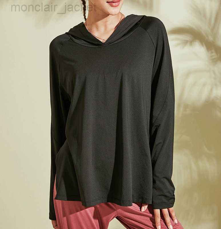

2023 Designer Women T Shirt Lulus Lemon Wt263 New Autumn Women Sports Fitness Running Yoga Soft Breathable Fashion Loose Long Sleeve Blouse T-shirt, Black