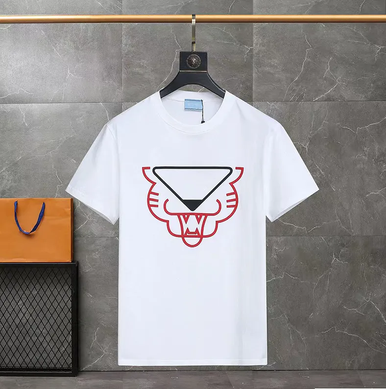 

Men's T-shirts, designer T-shirts luxury T-shirtsquality short-sleeved fashion men and women short T-shirt couple models cotton Luxury, White