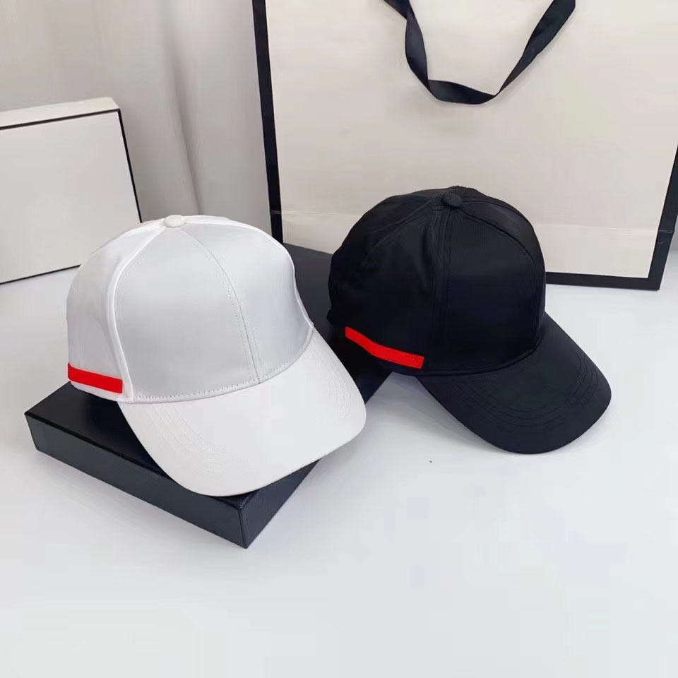 

Summer Ball Caps Street Sports Cap Brightly Colored Designer Hats for All Seasons Man Woman 9 Color High Quality Red Striped Side Fit, Grey