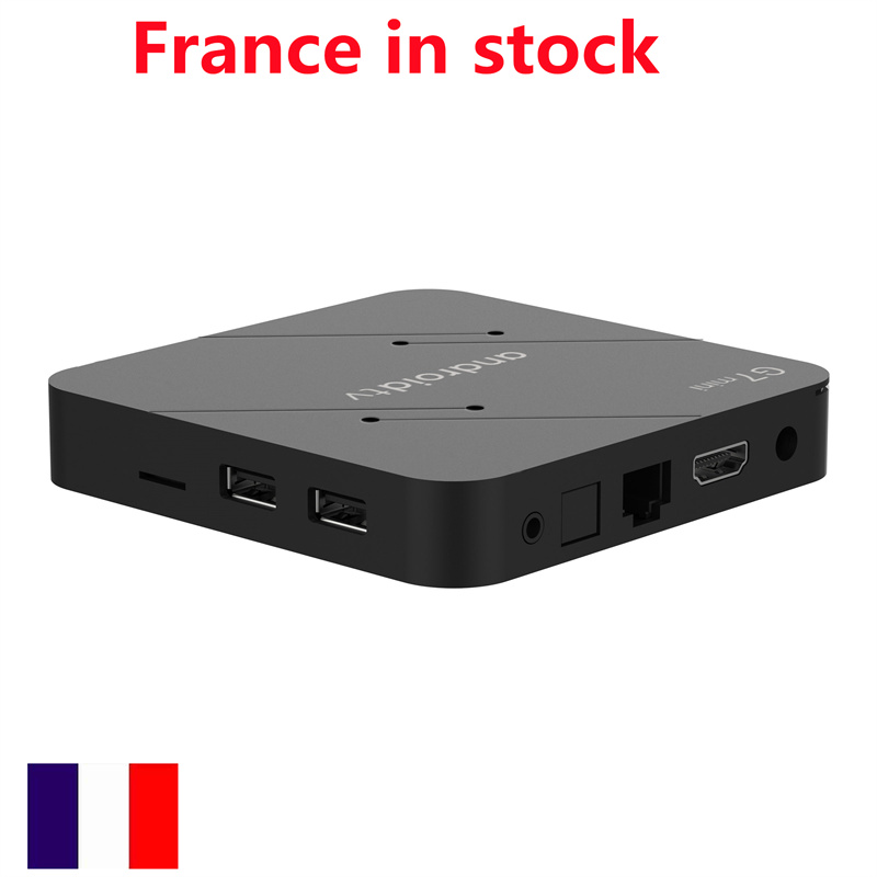 

France in stock g7 mini ATV tv box 2gb 16gb Android 11 ATV 5G wifi 4K amlogic s905w2 smart android tv box