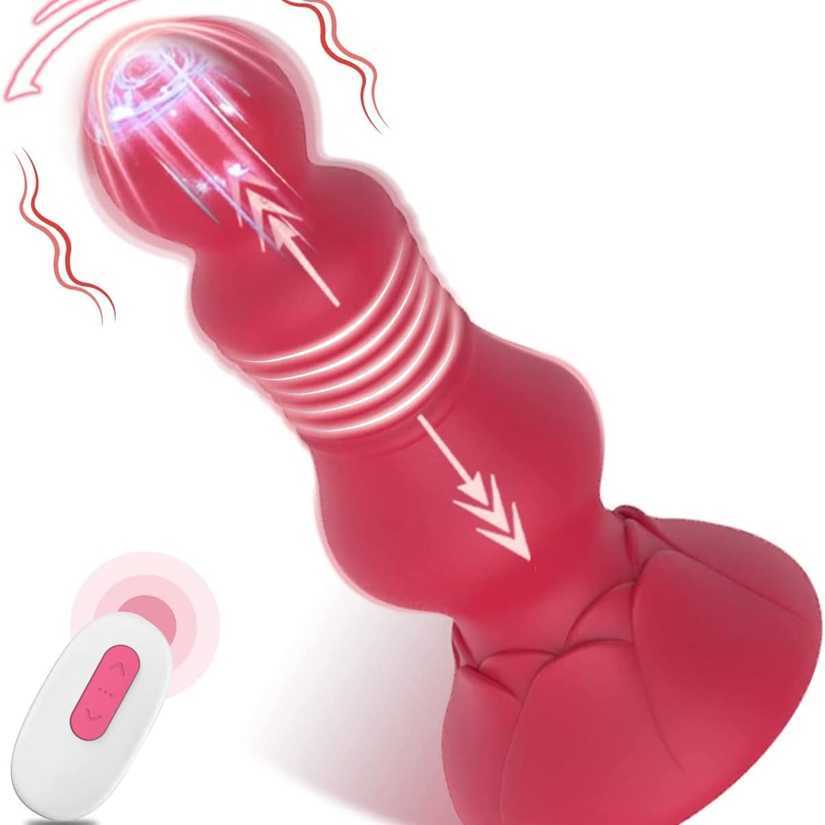 

factory outlet Prostate massager with vibrations and thrustsL UFUNYb uttona ndr ontrolt ibratorro sevi bratorto itablefo rPp ointvib ratorfema lemale dock in