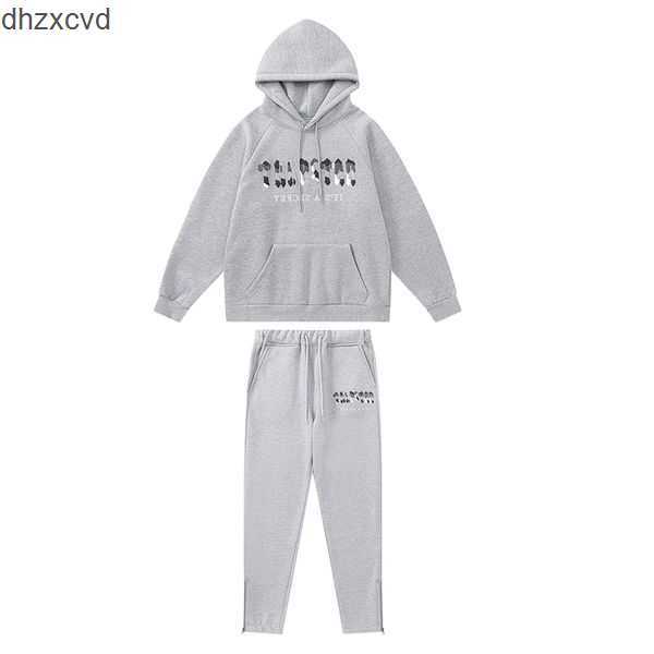 

Black Hoodie Trapstar Tracksuit Rainbow Towel Embroidery Decoding Hooded Men and Women Sportswear Suit VJ5E, 21