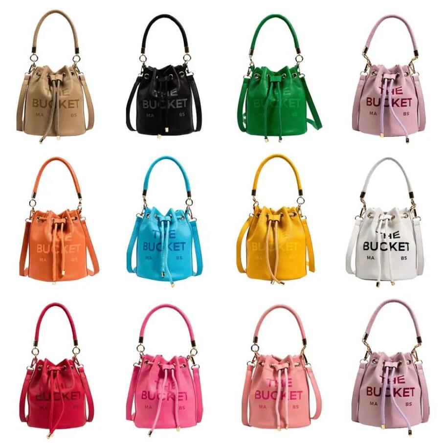 Lady Luxury Le sac en cuir sac pour femmes Designer Marc Tote Tote Classic Trawstring épaule portefeuille Buckets Top Handle Gands Hands Handsbag