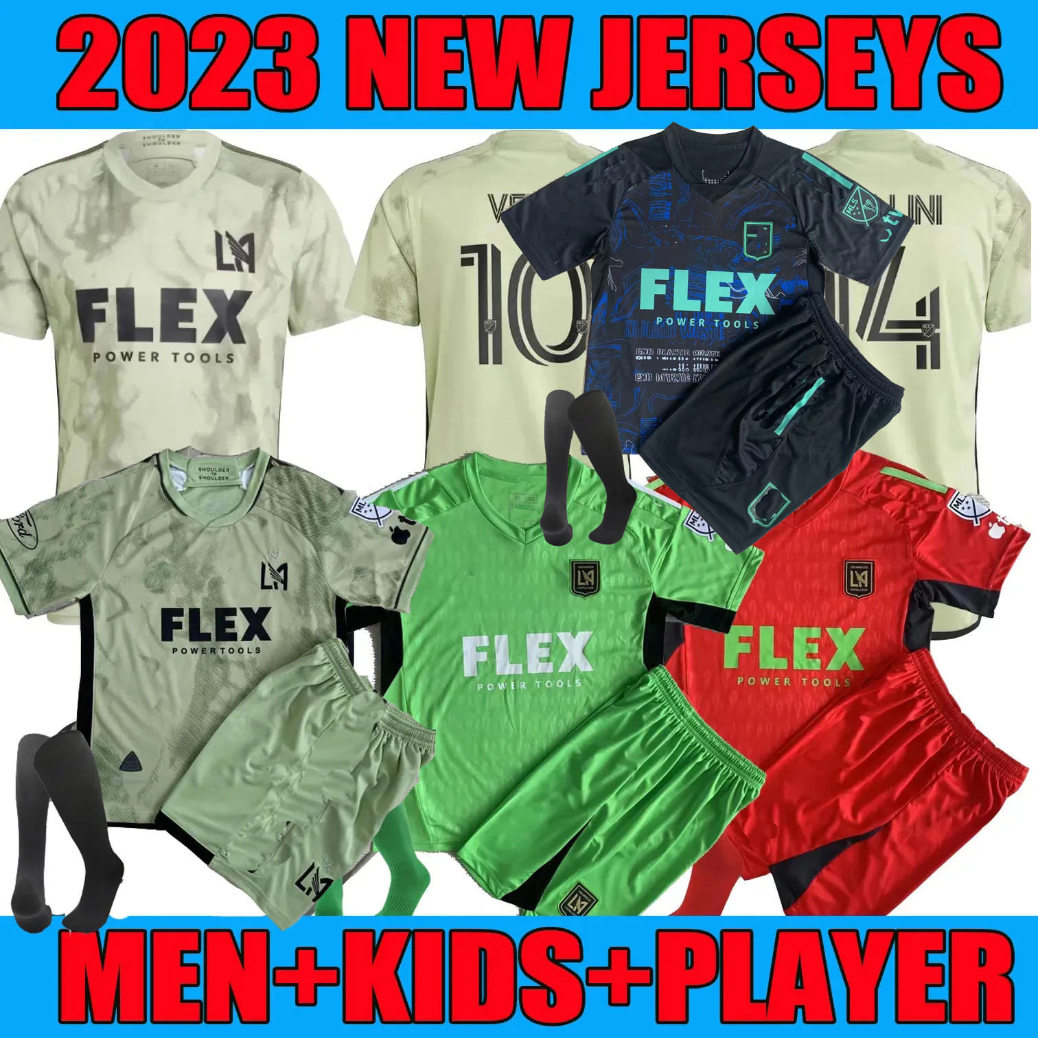 

23 24 LAFC soccer jerseys 2023 2024 VELA CHIELLINI ACOSTA D.BOUANGA KAYE ROSSI Goalkeeper kit Los Angeles FC fans player version adults kids special Football shirts, 23 24 player version