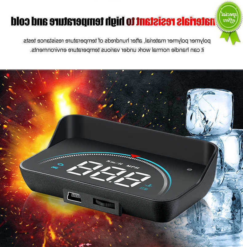 

Car New 3.8inch M8 Head Up Display Car OBD2 Overspeed Warning System HUD Windshield Projector Auto Electronic Voltage Alarm