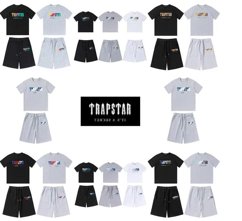

Mens Fashion Short Tracksuits Casual Shorts TRAPSTAR T Shirts Tracksuit Trapstar Womens Towel Embroidery Sweatsuits Men' Stylish Sets Hip Hop Street Style, 13