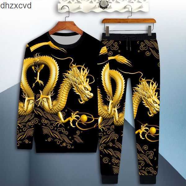 

Mens Tracksuit Two Pieces Sets Jackets Hoodie Pants With 3D printing Fashion Style 2023 Spring Autumn Street clothing Sports Set Tracksuits Jacket Tops 4XL BY21, Black d