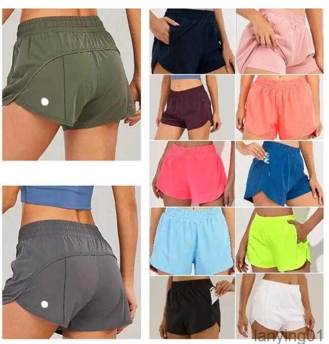 

Lulus Brand Womens Yoga Outfits High Waist Shorts Exercise Short Pants Fitness Wear Girls Running Elastic Adult Sportswear