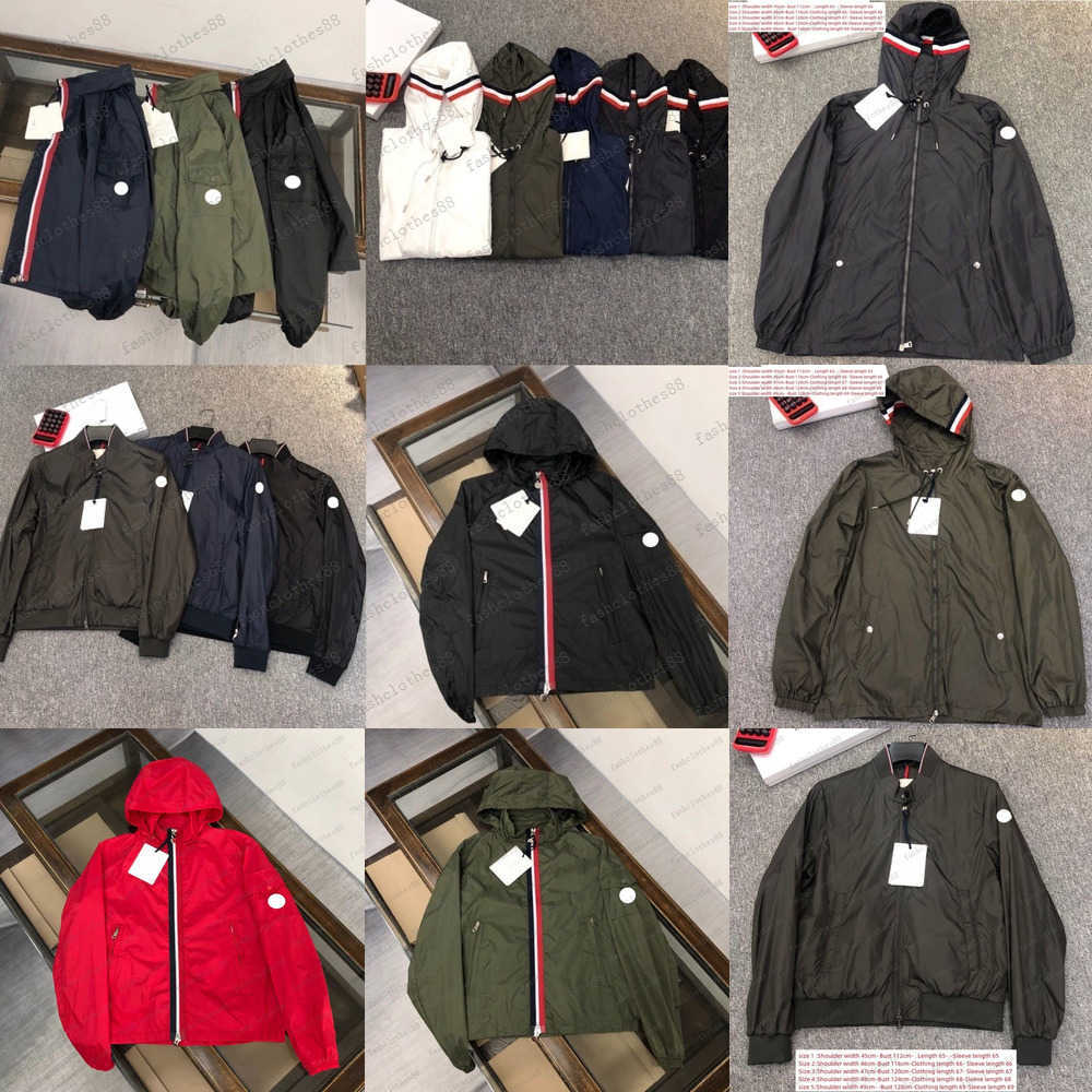 

Designers brand windbreaker mens hooded jacket Lightweight sun protection clothing spring summer jackets Sleeve arm NFC Franch Men S Clothings GUBK, 13