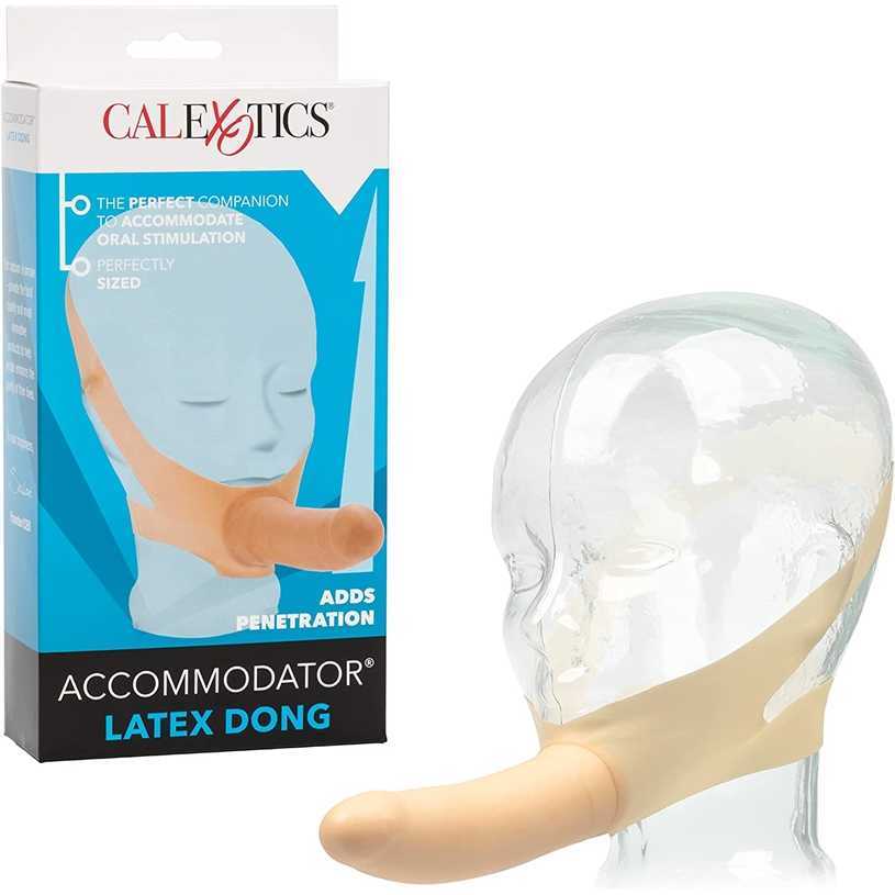 

factory outlet CalExotics Original Latex Couple Handsfree Strap Probe Adult Masculine Sex Toy ivory