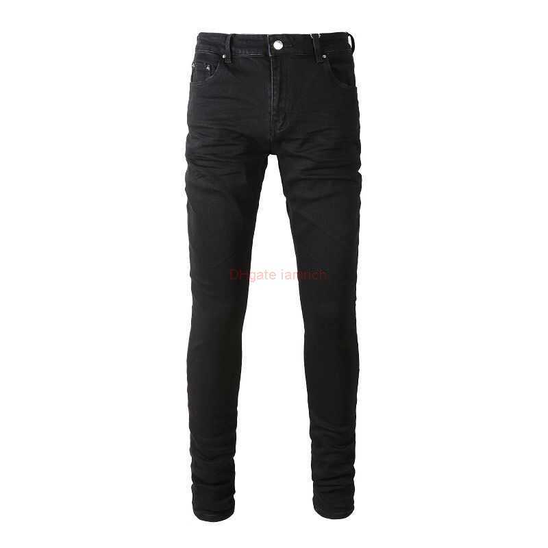

Designer Clothing Amires Jeans Denim Pants Amies Black Jeans Are Minimalist Casual Fashionable Young Mens Elastic Small Leg Pants Are Pleated Tied with American Sty, Beige
