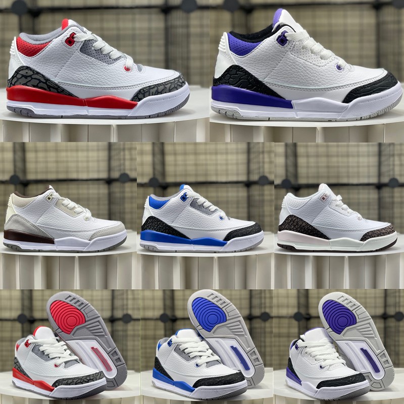 

Jumpman 3s kids shoes Toddlers boys Basketball 3 sneakers girls boy Game Chicago designer kid sneaker Athletic Infants Melody size 24-35