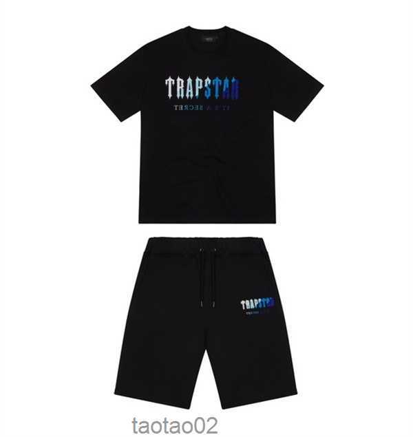 

Brand 22ss Trapstar New Men's t Shirt Short Sleeve Outfit Chenille Tracksuit Black Cotton London Streetwears-2xlwn4j, White suit