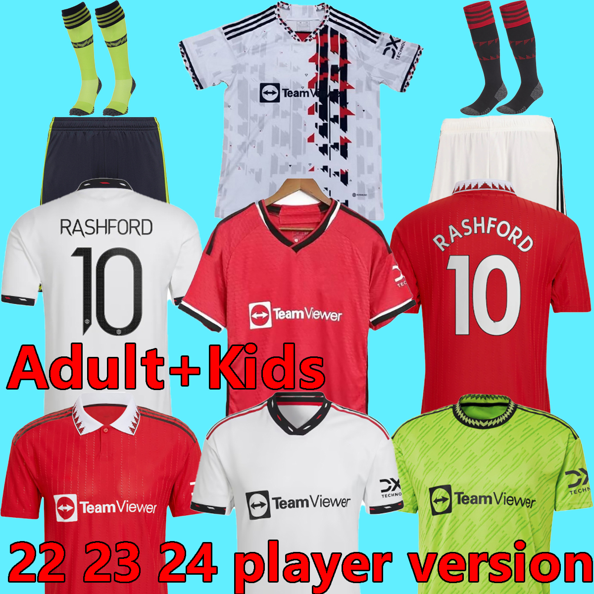 

22 23 24 SANCHO soccer jerseys Antony Martinez RASHFORD Casemiro Eriksen 2023 MANS UTDs football shirt fans player MARTIAL B. FERNANDES MANCHESTERS men kids kit, 22/23 home+epl