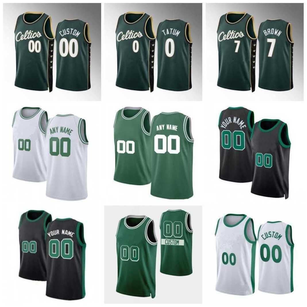 

Custom Printed New City Basketball Jerseys 0 Jayson 7 Jaylen Tatum Brown 13 Malcolm 36 Marcus Brogdon Smart 42 Al 9 Derrick Horford White Grant Williams 6 patch, As