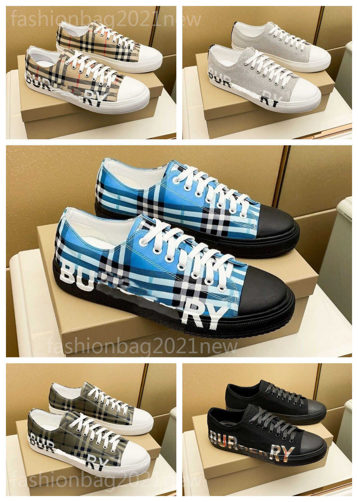 

Designer Fashion burbrerys Shoes Luxury plaid Casual Shoes Mens and Women Vintage shoes Printed board Sneakers Classic Outdoor Running Shoes