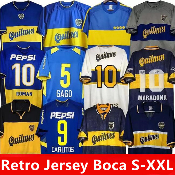 

97 98 Boca Juniors Retro 1981 Soccer Jerseys 2005 100TH Maradona ROMAN GAGO 99 Football Shirt classic 00 01 02 03 04 05 06 Camiseta Futbol vintage 81 RIQUELME 84 95 96 99, 09/10 home