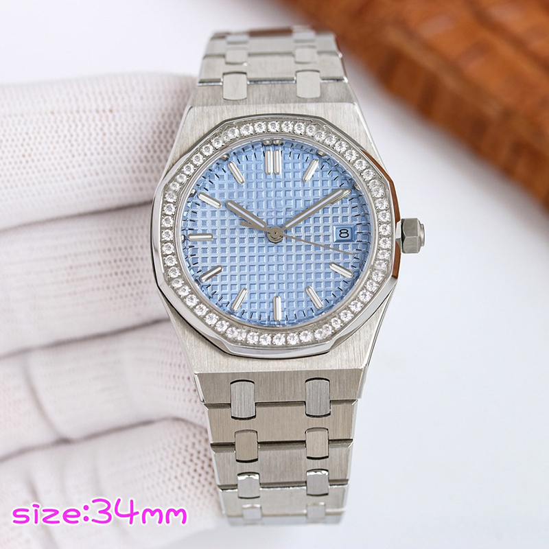 

A Ps watch full of diamonds Mechanical watch Women Automatic Mechanical Movement Designer 34mm Business Wristband Stainless Steel Waterproofqq