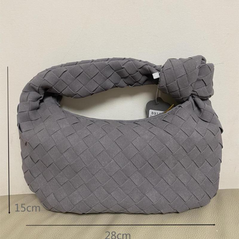 Evening Bags 2023 Luxury Ladies Handbags Handwoven Suede High Quality PU Clutches Mini Shoulder Hobo