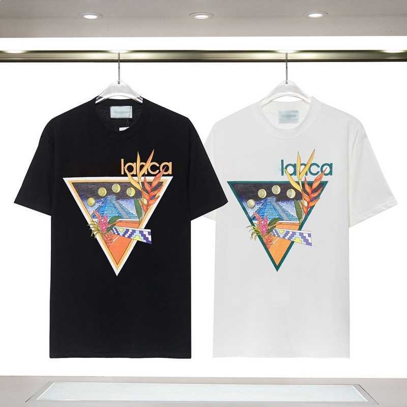 

Short Sleeve t Shirt Casablanca 23 Spring/summer New Tennis Club Court Alphabet Print T-shirt Casual Sleeve Size  m l xl 2xl 3xl, White