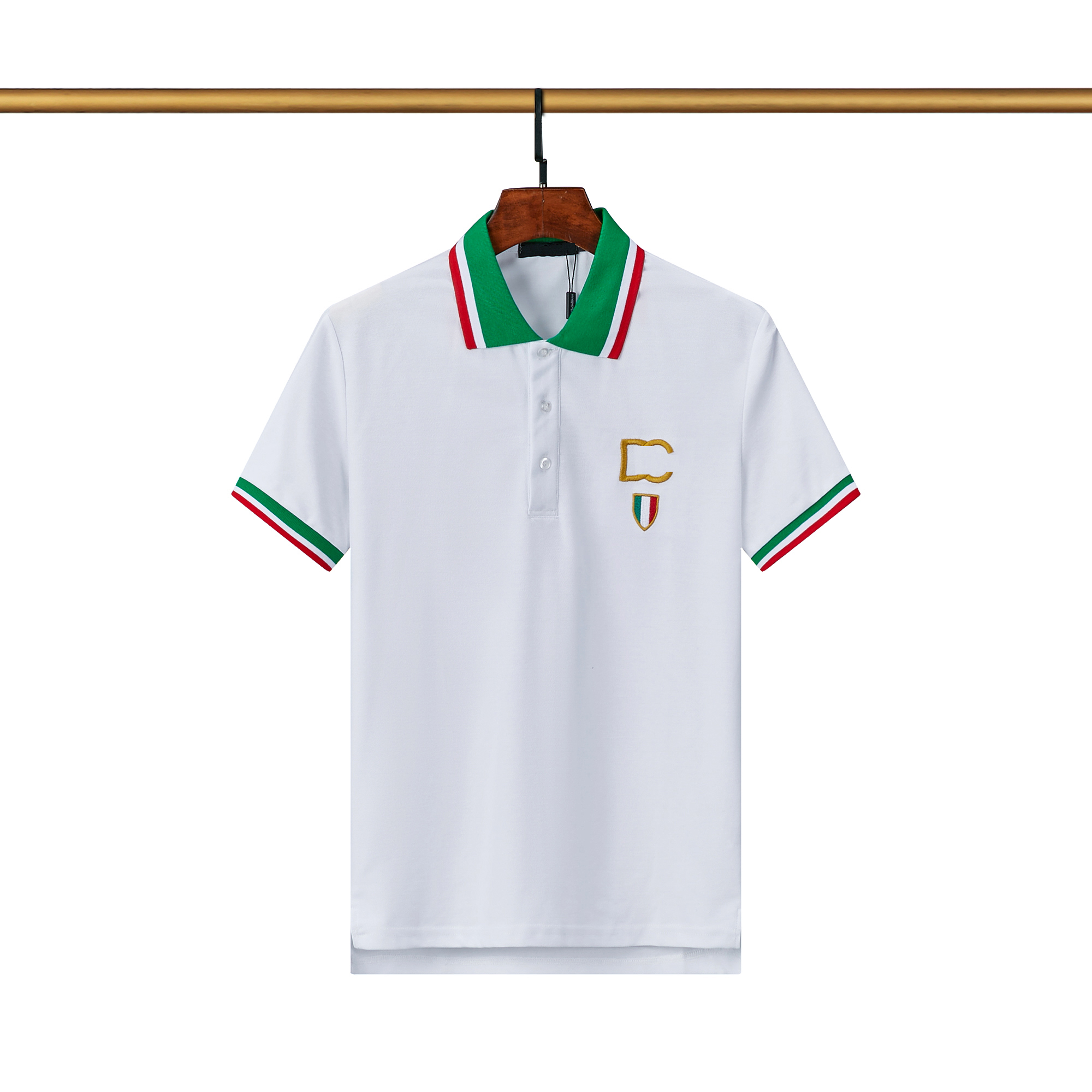 

2022 Men Gentlemans Business Short Sleeve Fitness T Shirt Polos cotton casual shirt M-3XL, Color2