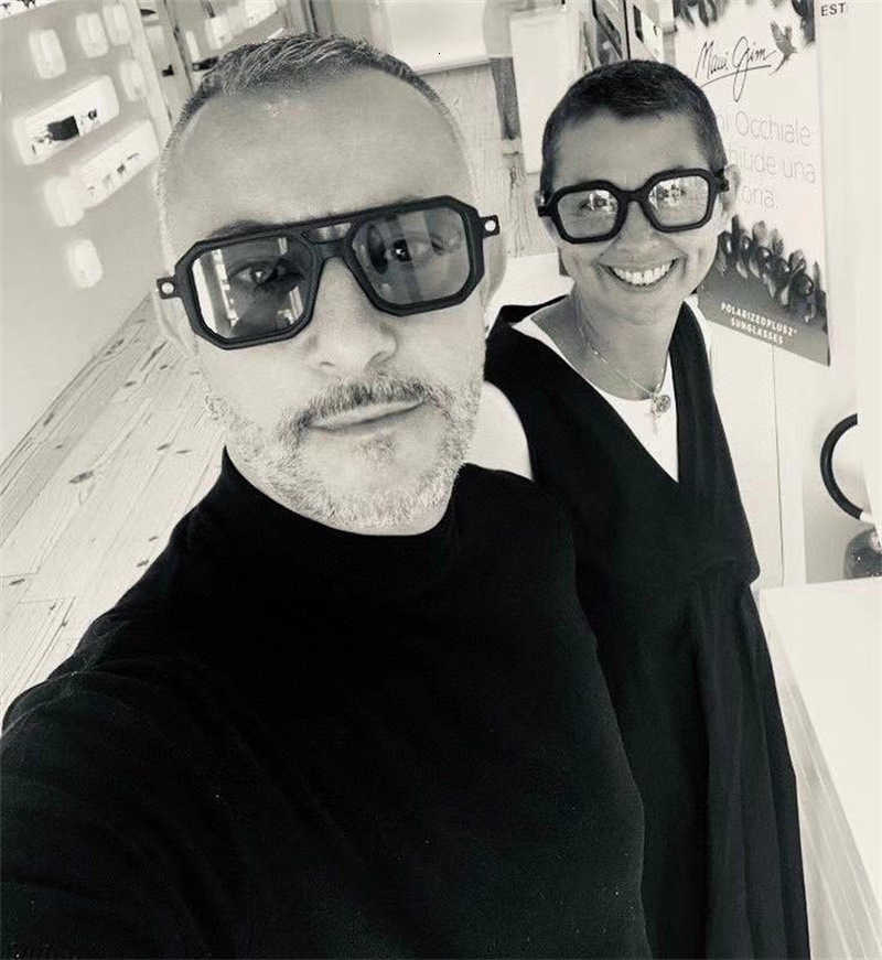 Designer Kuboraum cool sunglasses Super high quality luxury 23 year new P8 unisex large frame flat lenses glasses with original box-image-867770356