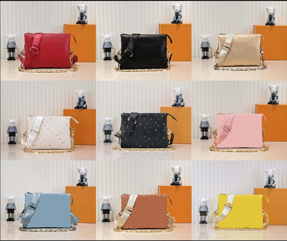 

COUSSIN Shoulder Bags 7A High quality Designer Genuine leather Bags Women Shoulder Bag tote Luxury crossbody Messenger wallet Camera Cases card pockets handbags, Red