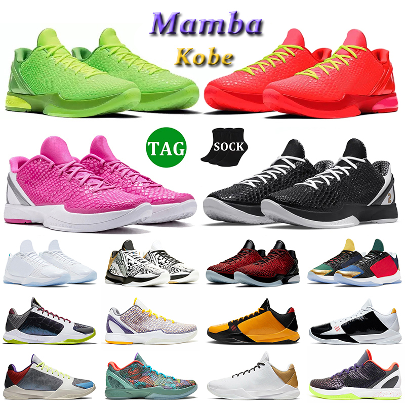 

Mamba Kobe 6 Basketball Shoes Kobes Grinch Mambacita White Del Sol Think Pink Reverse Red Grinchs Big Stage Parade Protro 5 Undefeated What If Pack Sneakers Trainers, C28 5 protro pj tucker 40-45
