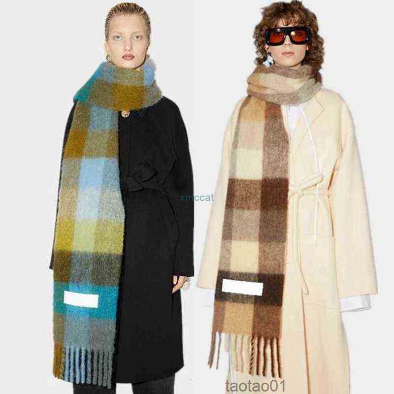 

Scarves Ac Men and Women General Style Cashmere Scarf Blanket Women's Colorful Plaid Tzitzit Imitation T22072731pw