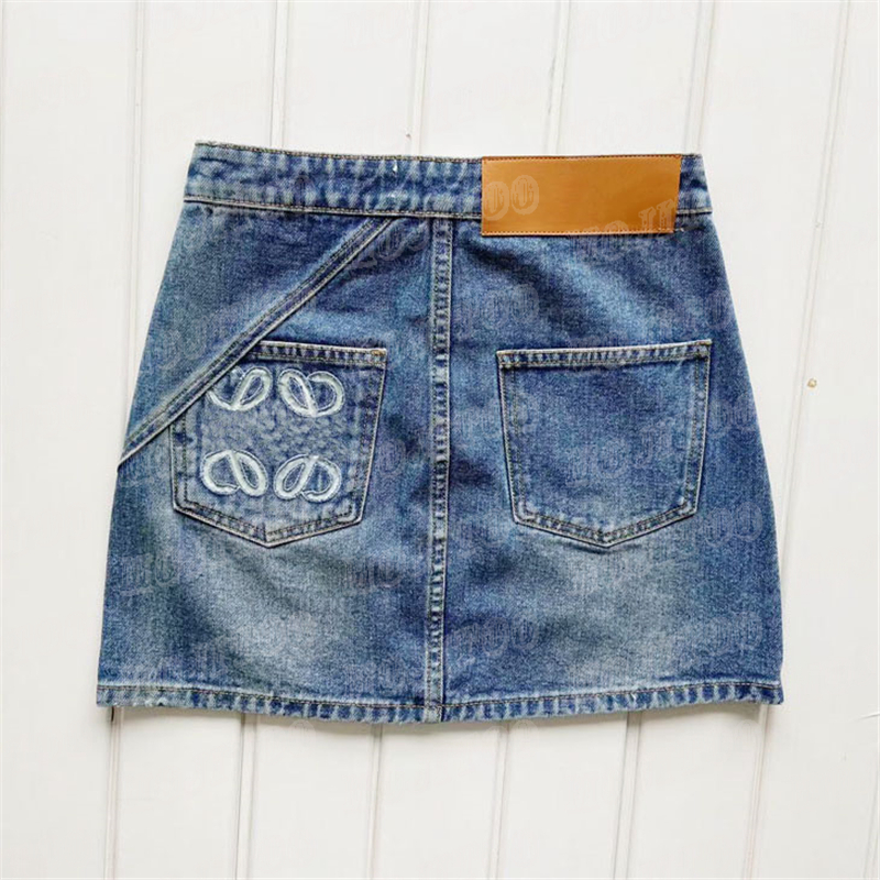 

Denim Skirts Dress For Women Hollow Embroidered Short Dress Lady Girl Sexy Mini Skirt Party Nightclub, Blue