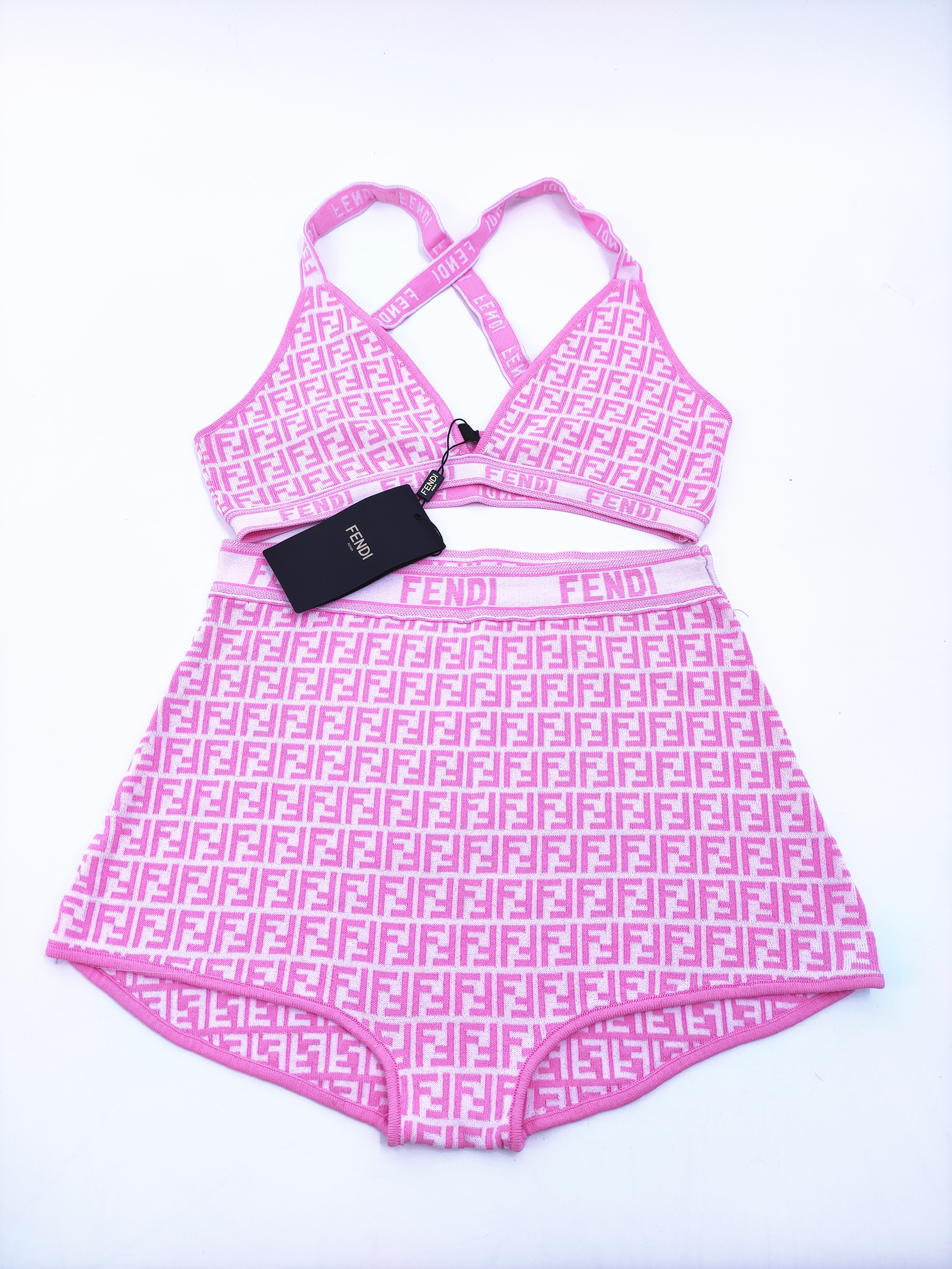 FENDI Bikini Set Sexy Swimwear Strap Top Designer Women's Swimwear Fashion Beach Swimwear-image-867604974
