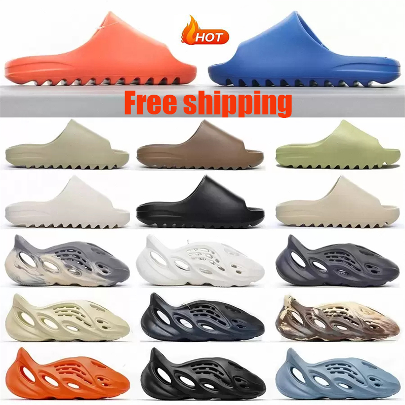 

2023 Slippers Slide Sandals Designer Pure Onyx Ochre Bone Sand Woman Women Men For Slider size 36-48, 13