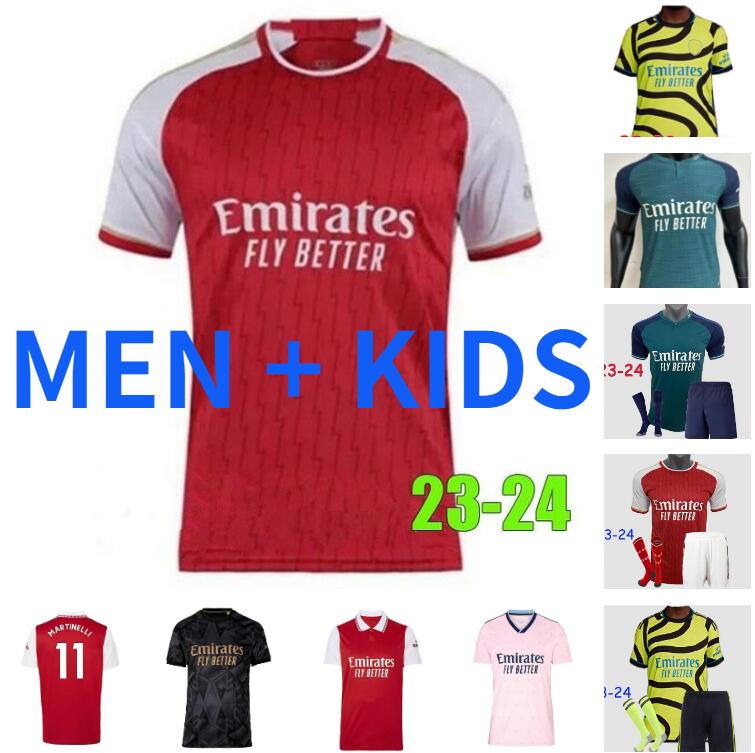 

22 23 24 SAKA GABRIEL JESUS soccer jerseys NWANERI SMITH ROWE THOMAS ZINCHENKO FABIO VIEIRA MARTINELLI football shirt 2023 2024 Camiseta de futbol TIERNEY men kids, 23/24 kids size