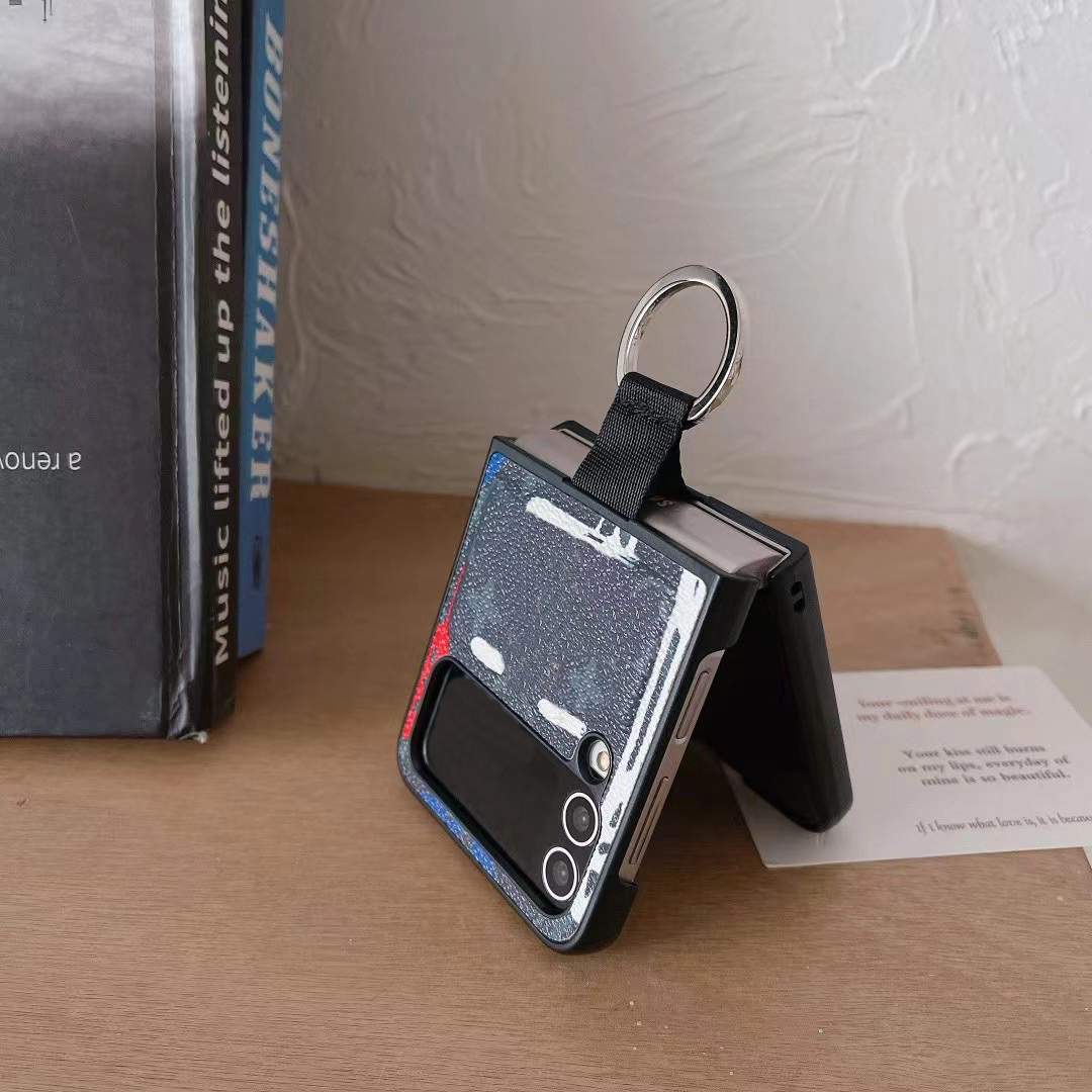 

Beautiful LU Phone Cases Galaxy Z Flip3 Flip4 Purse High Quality Luxury Leather Samsung Flip 3 4 Case with Logo Box Mix Orders Packing Drop Shipping Support, #1