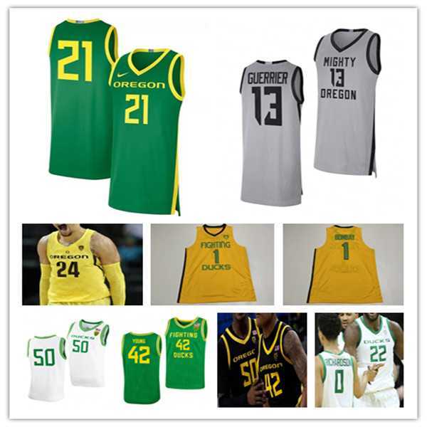

Oregon Ducks Basketball Jersey College Will Richardson Jacob Young De'Vion Harmon Quincy Guerrier N'Faly Dante Eric Williams Jr. Franck Kepnang Rivaldo Soares 4XL, Man green