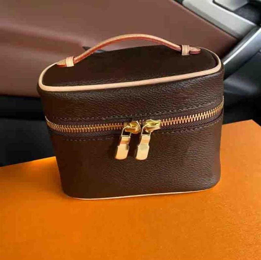 

Lady Cosmetic Bags Fashion Women Makeup Bag Designers Handbag Travel Pouch Ladies Purses High Quality Organizador Toiletry Cases305180505, Brown