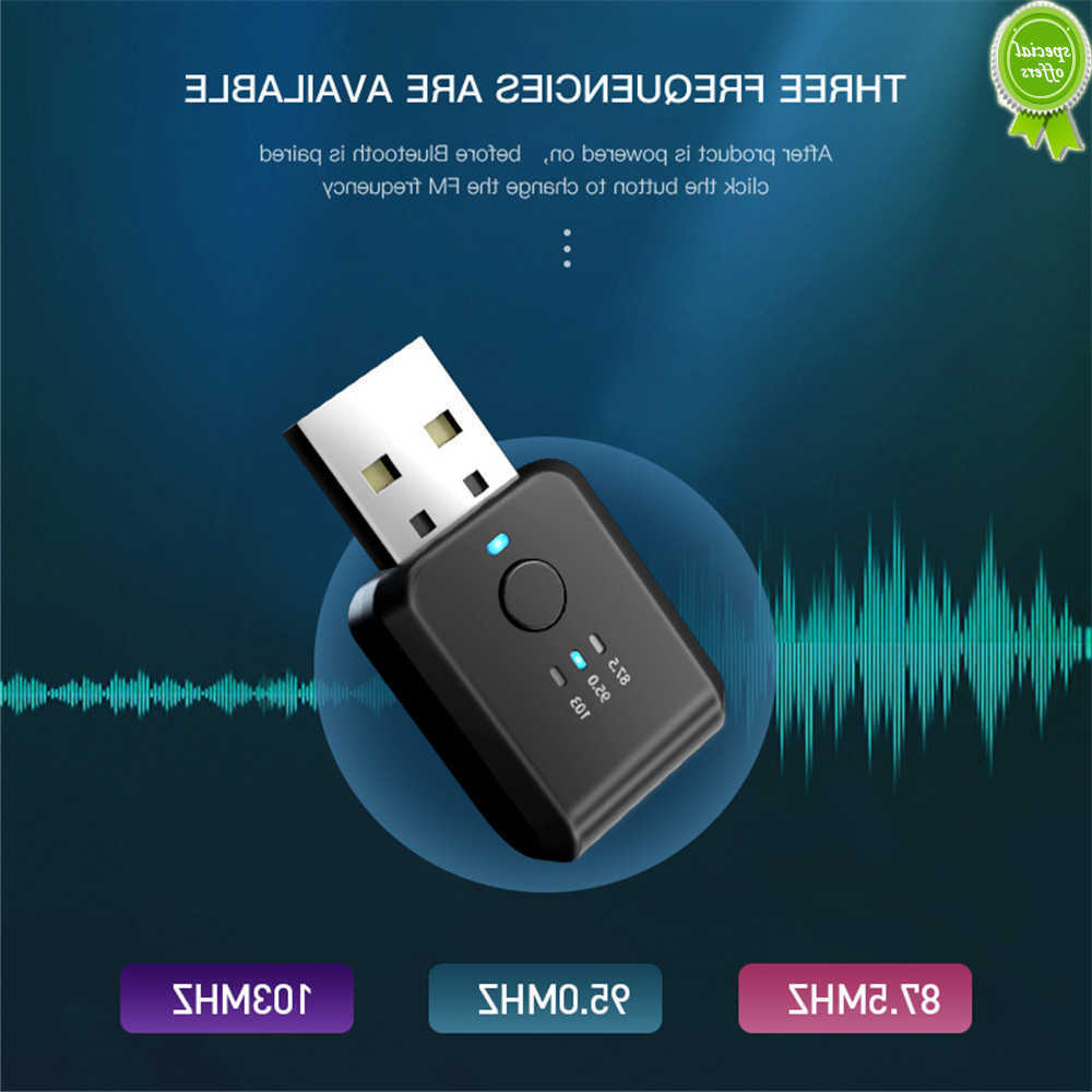

Car New FM01 USB Car Bluetooth 5.1 Fm Transmitter Receiver Handsfree Call Mini Usb Power Car Kit Auto Wireless Audio For Car Fm Radio