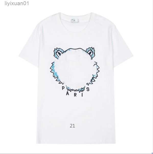 Femmes Hommes Femmes Designer Chemise D'été Style Kenzo T-shirts Broderie avec Lettres T-shirts Lâches Tendance À Manches Courtes Chemises Décont