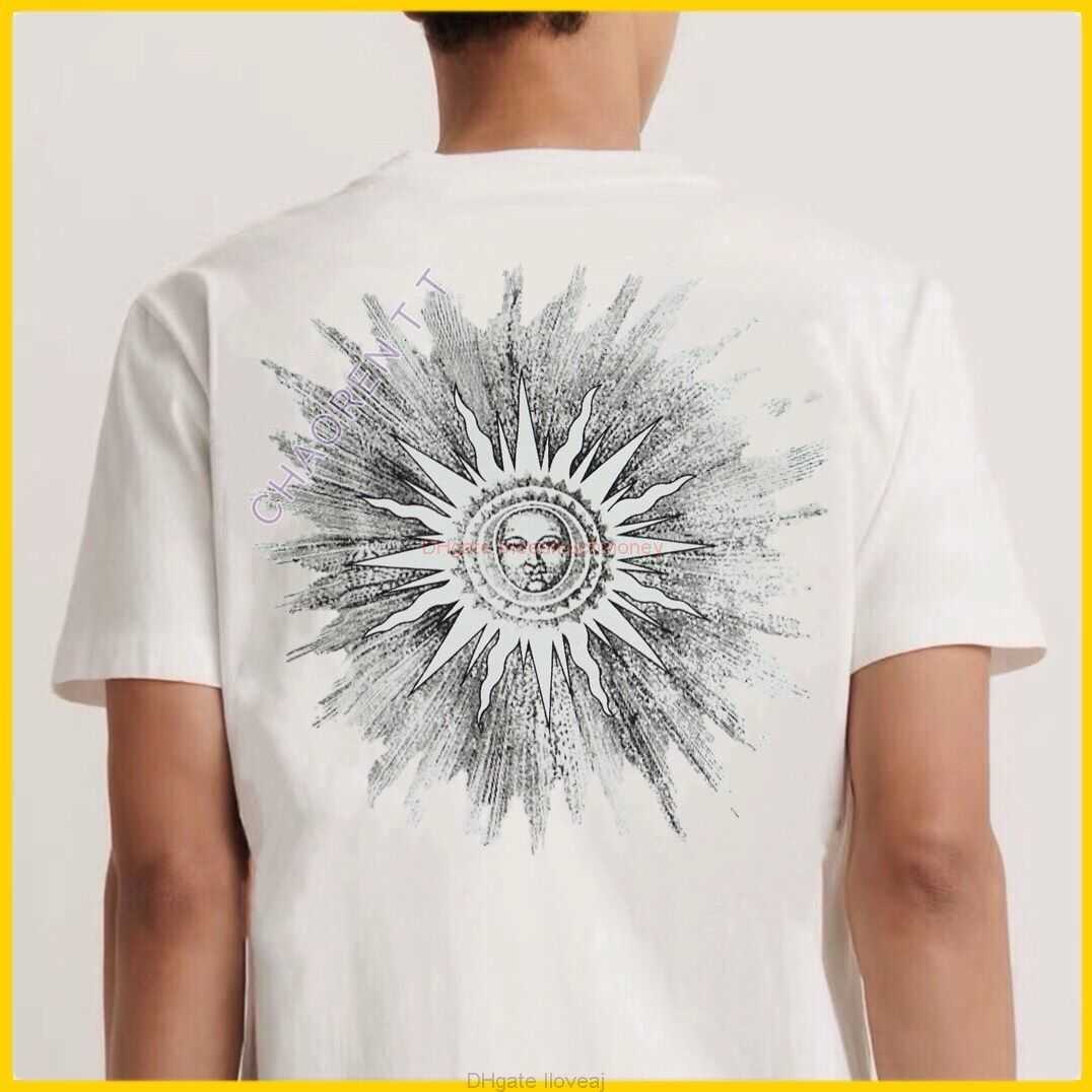 

Designer Fashion Clothing Amires Tees Am Tshirt High Definite Amies 23xf Summer Sunflower Fashion Logo Round Neck Loose Short Sleeve Cotton Tshirt Fashion Men Women, Black