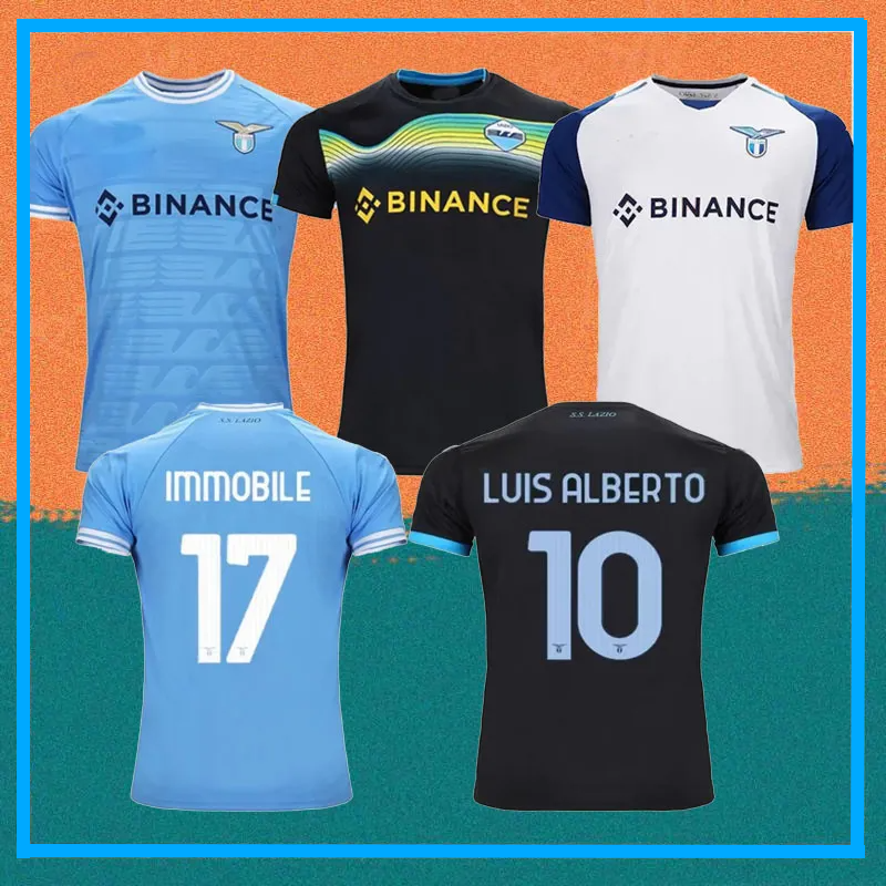 

22/23 Lazio #17 IMMOBILE Soccer Jerseys 2022 Home #21 SERGEJ #7 F. ANDERSON Maillots De Football Shirt #10 LUIS ALBERTO J.CORREA PEDRO LAZZARI Football uniform, 3rd