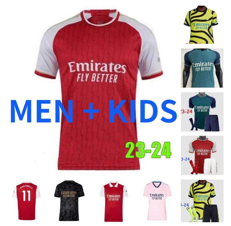 

SMITH ROWE G.JESUS SAKA soccer jerseys SALIBA 22 23 24 Fans Player version ODEGAARD MARTINELLI JORGINHO NKETIAH 2023 2024 football kits shirt Men Kids set ArSeN