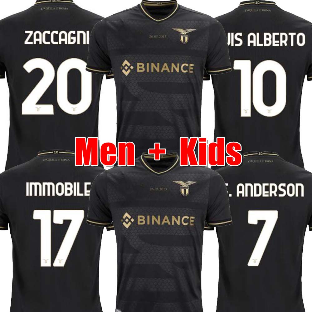 

2023 Lazio Immobile soccer Jerseys maglie 22 23 IMMOBILE LUIS BASTOS SERGEJ BADELJ LUCAS J.CORREA ZACCAGNI MARUSIC men kids kit football shirt 10th Anniversary, 23/24 away adult ucl