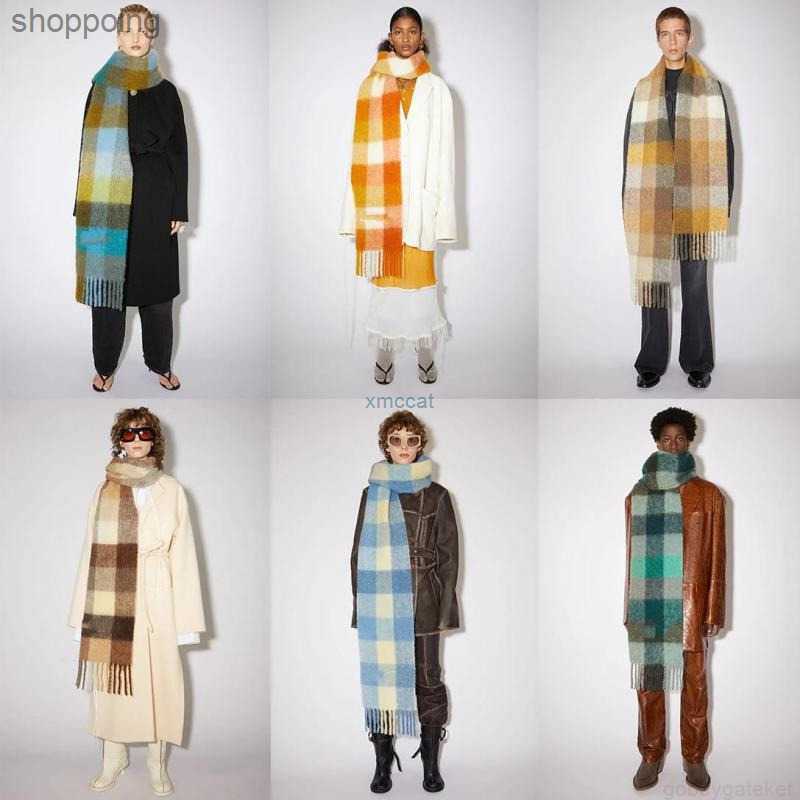 

Scarves Men Ac and Women General Style Cashmere Scarf Blanket Women's Colorful Plaidhg7u